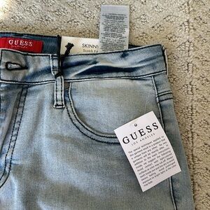 NWT Guess Men's Light Blue Skinny Scotch Fit Distressed Jeans 29x30